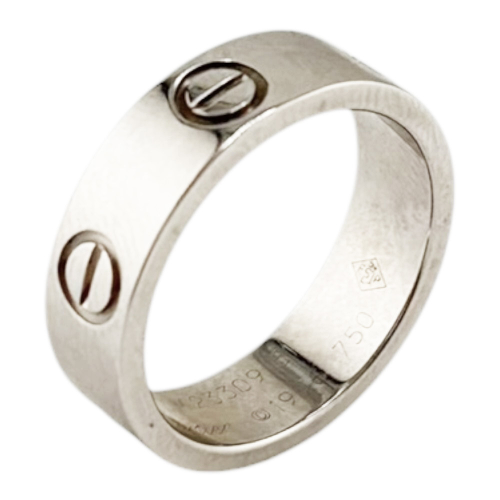 Cartier Love Ring, 18K White Gold, Women's, Pre-owned.